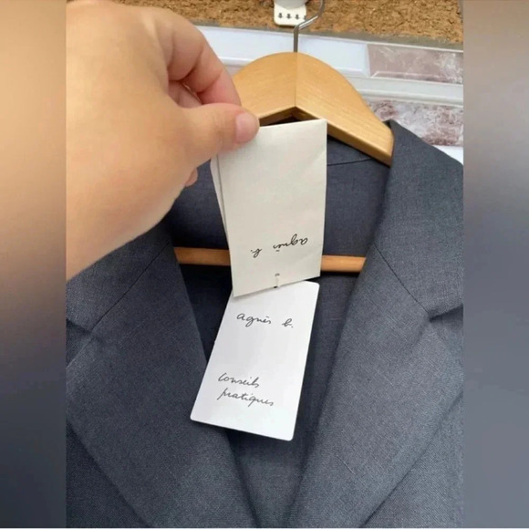 Agnes B dark grey linen New Cubana shacket 42/10 - Picture 11 of 15